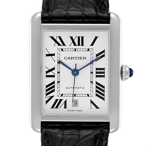 cartier tank stainless steel|cartier tank solo small steel.